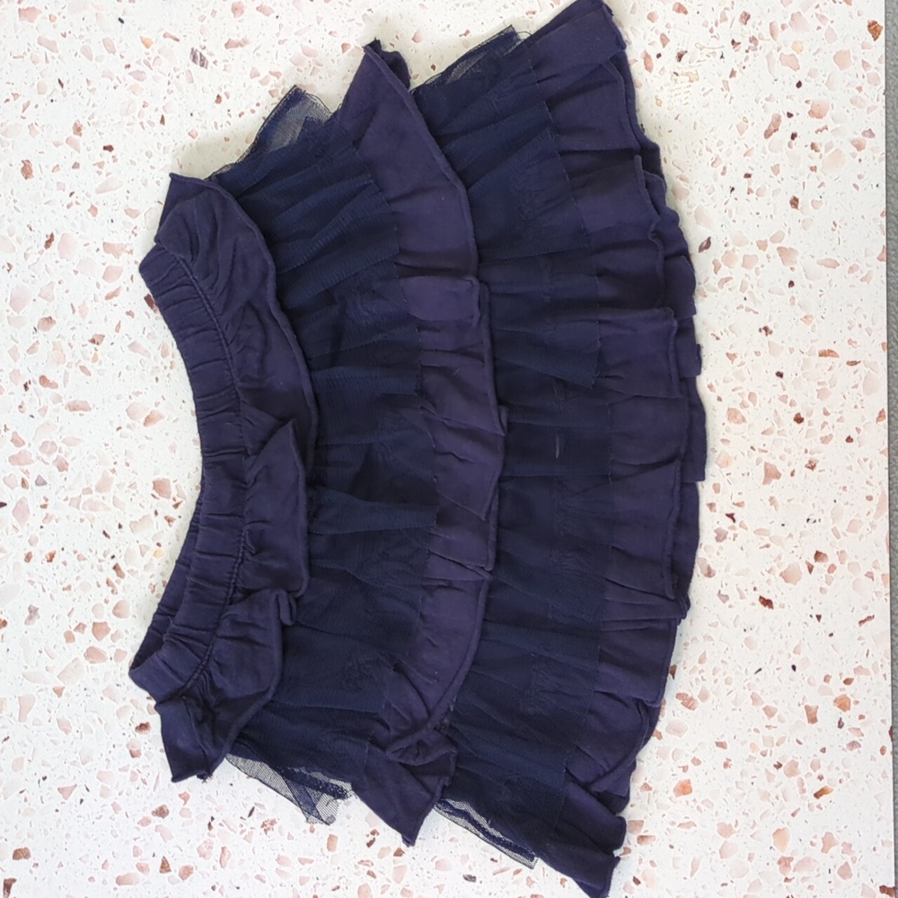 Cherokee | Navy Tiered Skirt Cotton Knit and Tulle | 2T